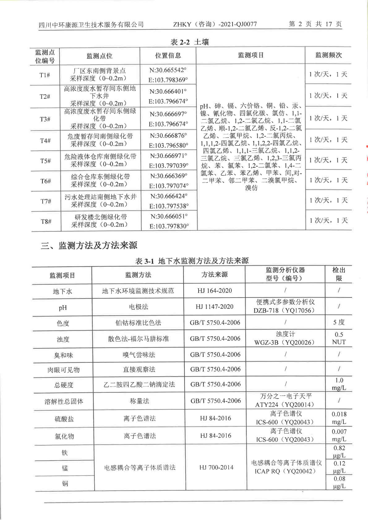 美高梅MGM（成都）生物制药股份有限公司土壤及地下水自行监测报告 (1)_Page5