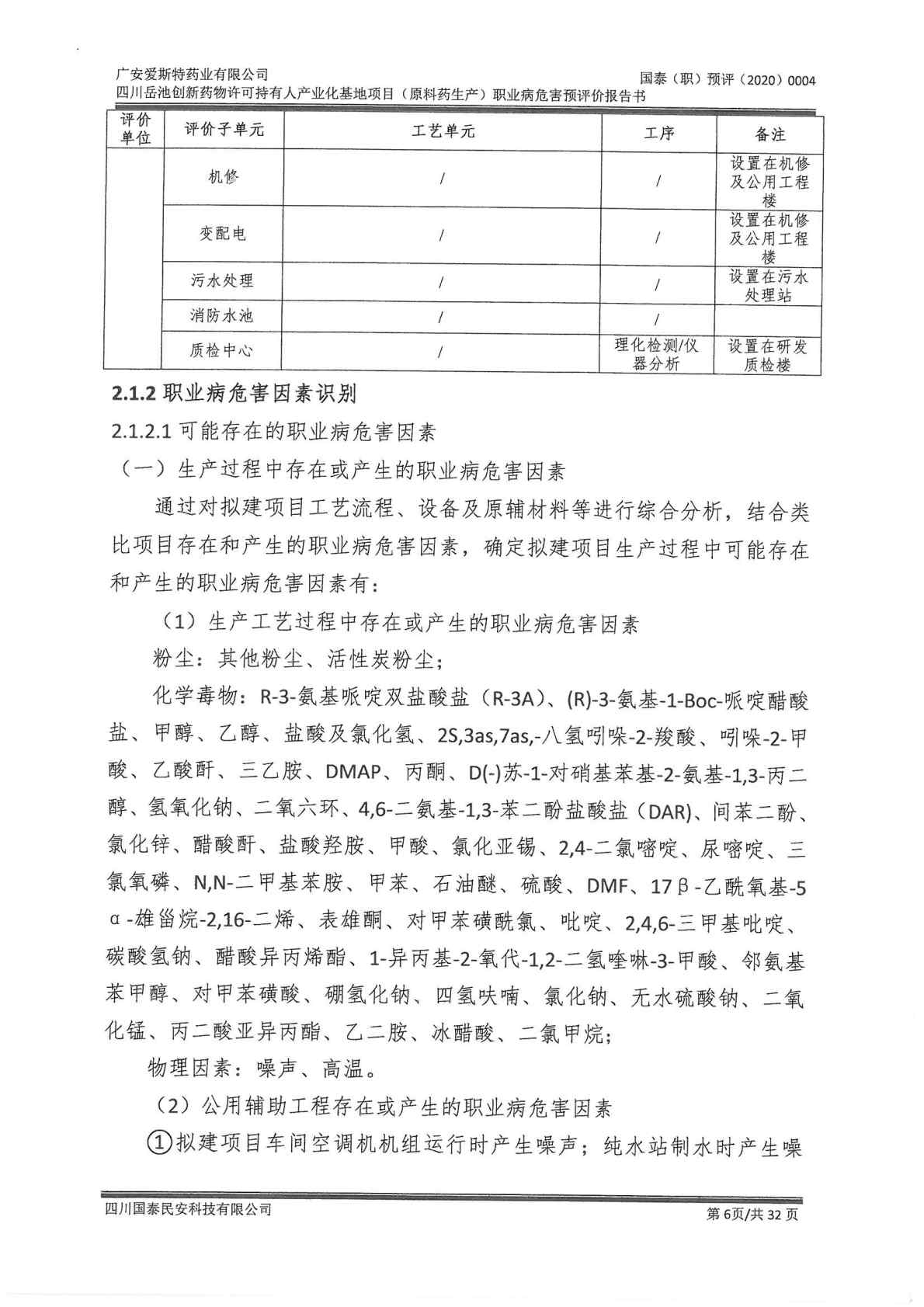 建设项目职业病危害 预评价工作过程报告1_Page12